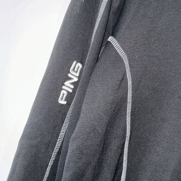 Ping Mens Black Half-Zip Pullover Golf Jacket SensorCool M - Picture 6 of 9